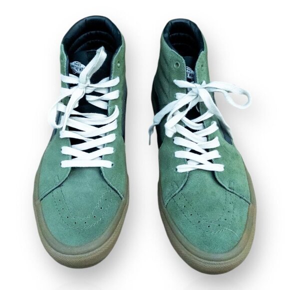 Vans Sk8-Hi MTE Collection Green Suede HighTops Insulated Interior Men Size 10.5 - Picture 6 of 16